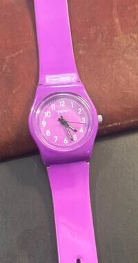 Girl's 26mm Fusion Atomic Wristware Watch, Purple Acrylic Case and Band